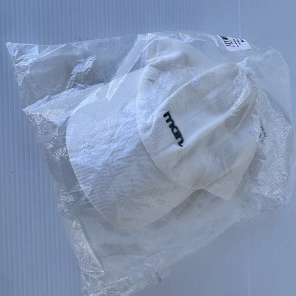 BoohooMAN White Branded Embroidered Cap Adjustable Hat NEW Sealed